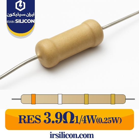 RESISTOR DIP 3.9R 0.25W