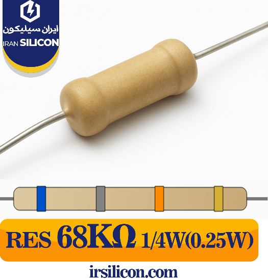 RESISTOR DIP 68K 0.25W