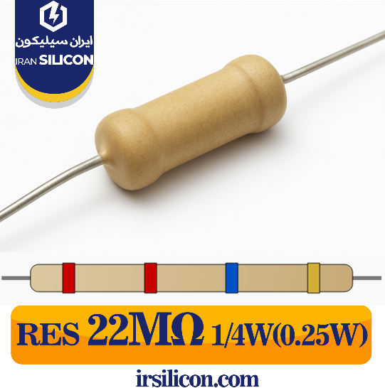 RESISTOR DIP 22M 0.25W